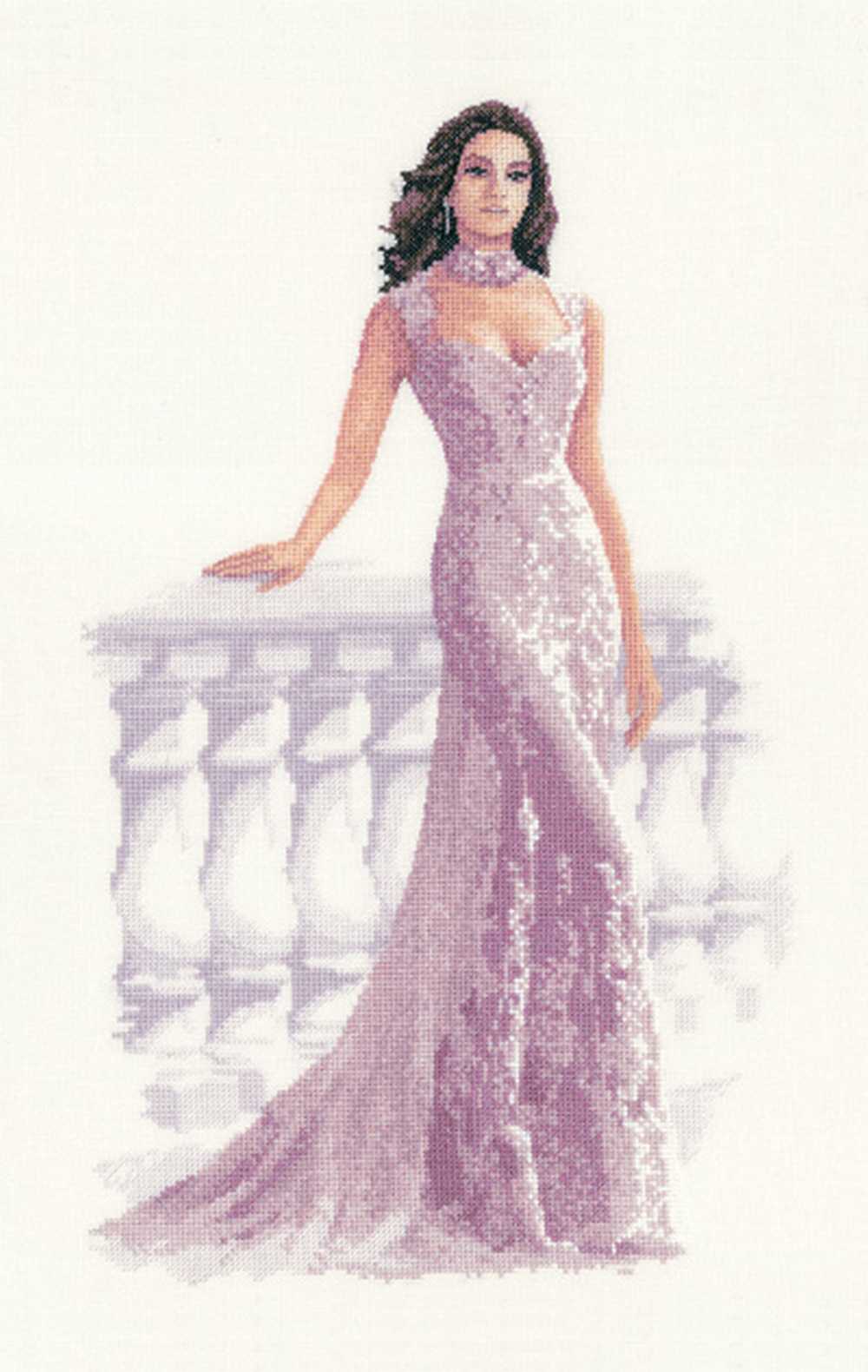 Francesca Elegance Cross Stitch Kit Heritage Crafts (Evenweave)