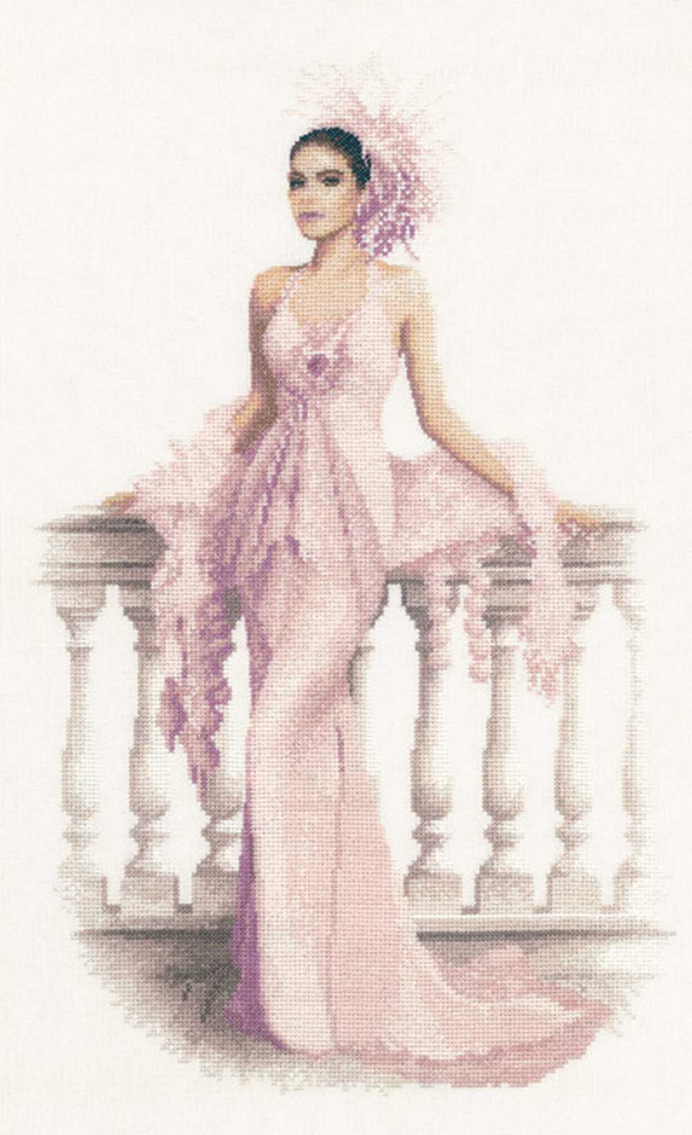 Gabriella Elegance Cross Stitch Kit Heritage Crafts (Evenweave)