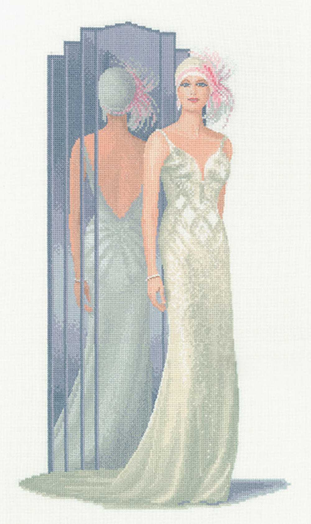 Lilly Elegance Cross Stitch Kit Heritage Crafts (Evenweave)