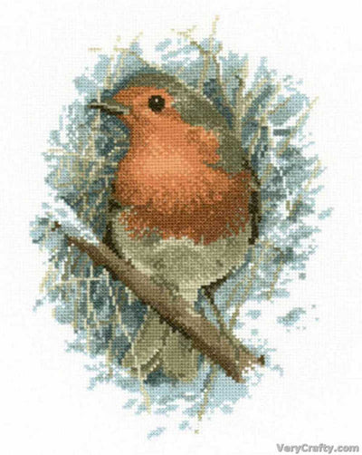 Robin Redbreast Cross Stitch CHART Heritage Crafts