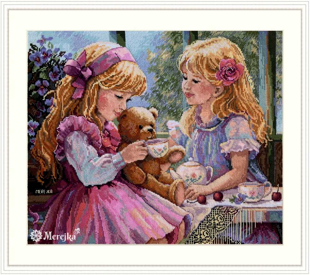 The Tea Party Cross Stitch Kit ~ Merejka