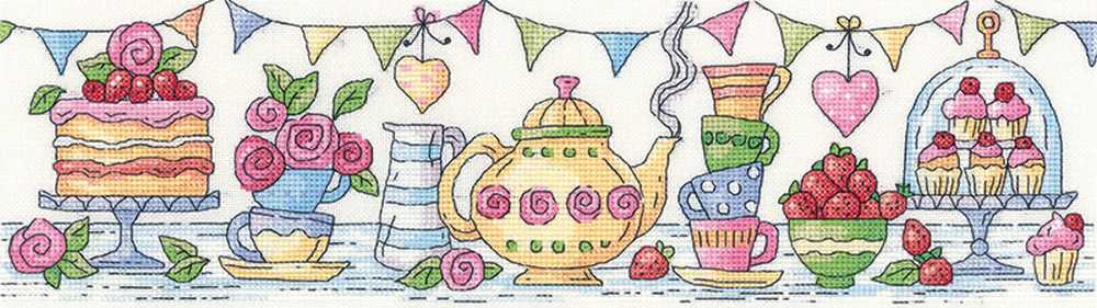 Afternoon Tea Cross Stitch Heritage Crafts