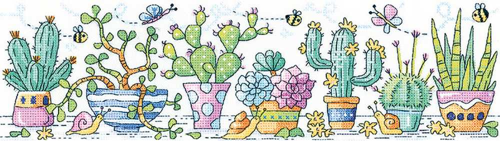 Cactus Garden Cross Stitch Heritage Crafts