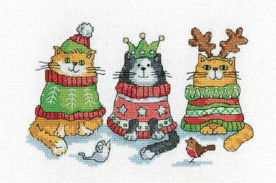 Christmas Jumpers Cross Stitch Kit Heritage Crafts