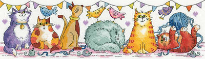 Cat Show Cross Stitch Kit Heritage Crafts
