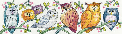 Owls on Parade  Cross Stitch Heritage Crafts  SALE