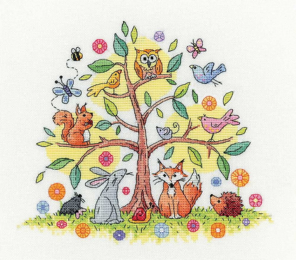 Tree of Life Cross Stitch Kit Heritage Crafts