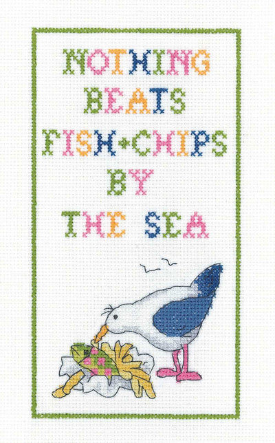 By the Sea  Cross Stitch Kit Heritage Crafts