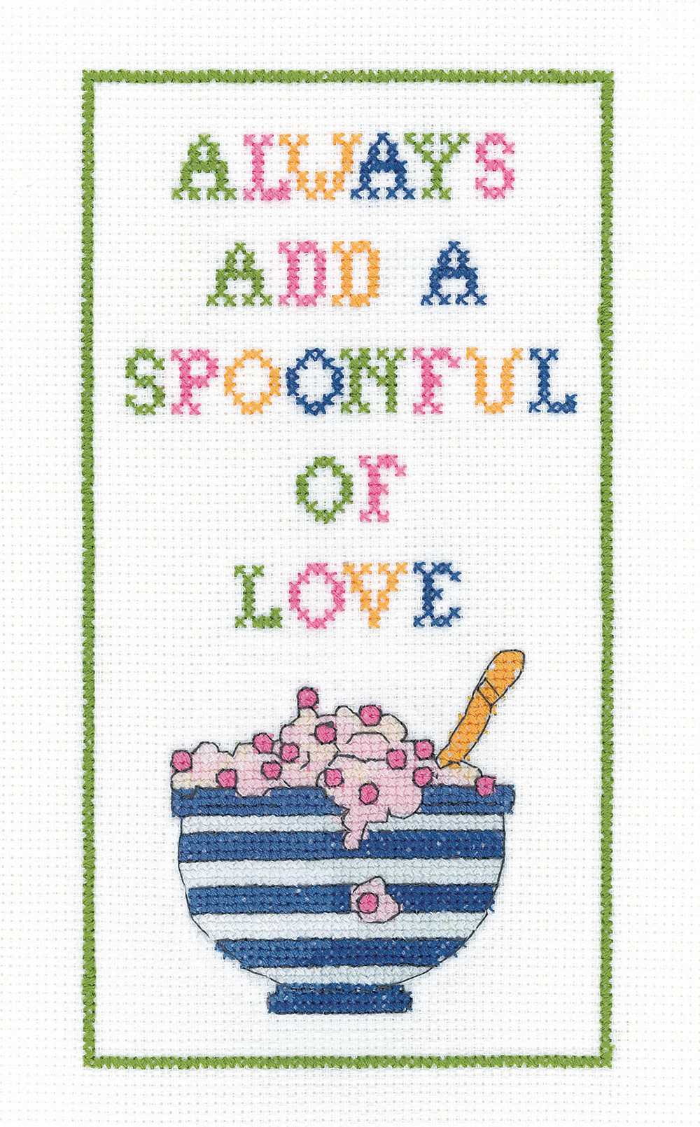 Spoonful of Love  Cross Stitch Kit Heritage Crafts