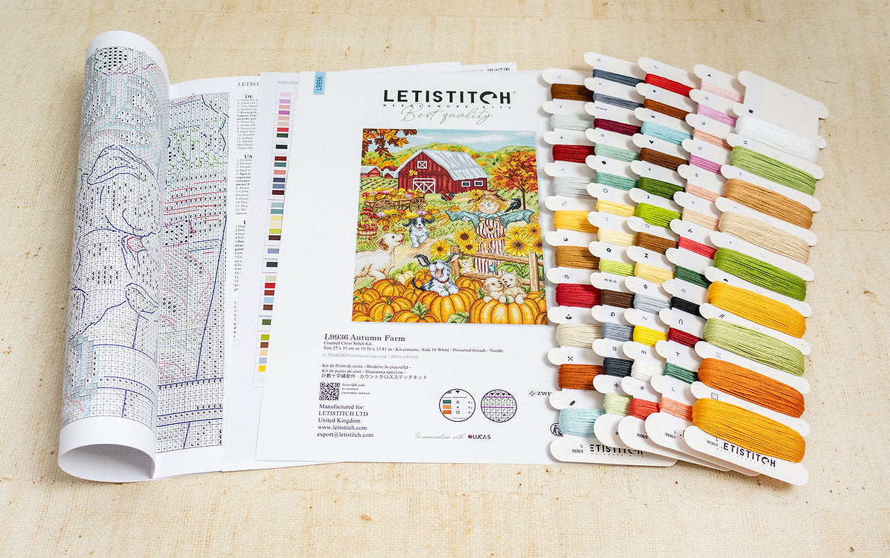 Autumn Farm Cross Stitch Kit - Letitstitch