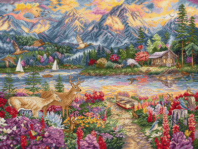 Spring Mountain Majesty Cross Stitch Kit - Letitstitch