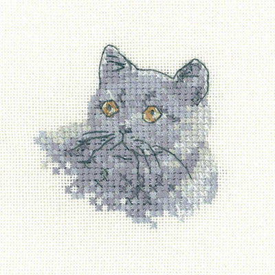 British Blue Cross Stitch Kit Heritage Crafts