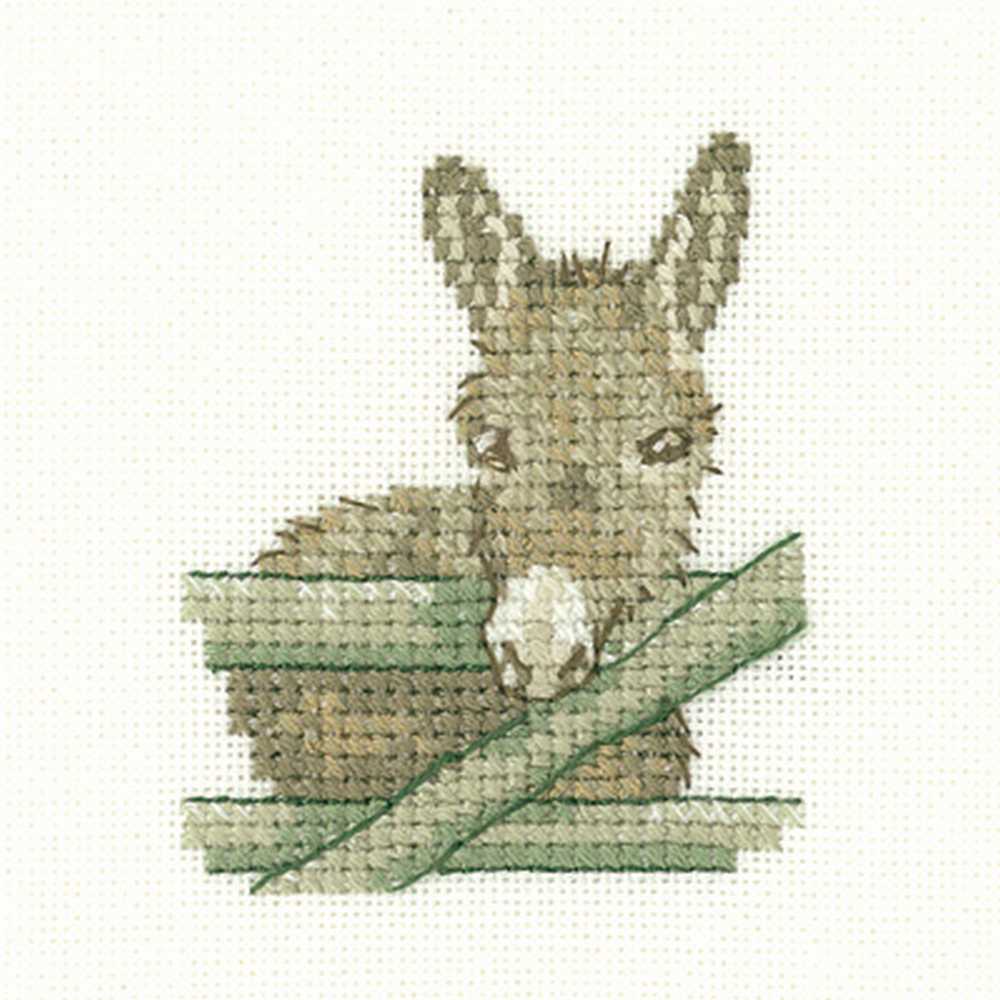 Donkey Cross Stitch Kit Heritage Crafts