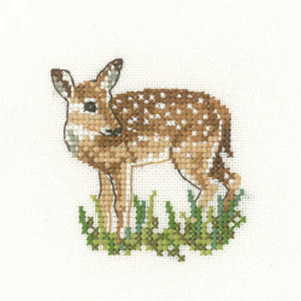 Fawn Cross Stitch Kit Heritage Crafts