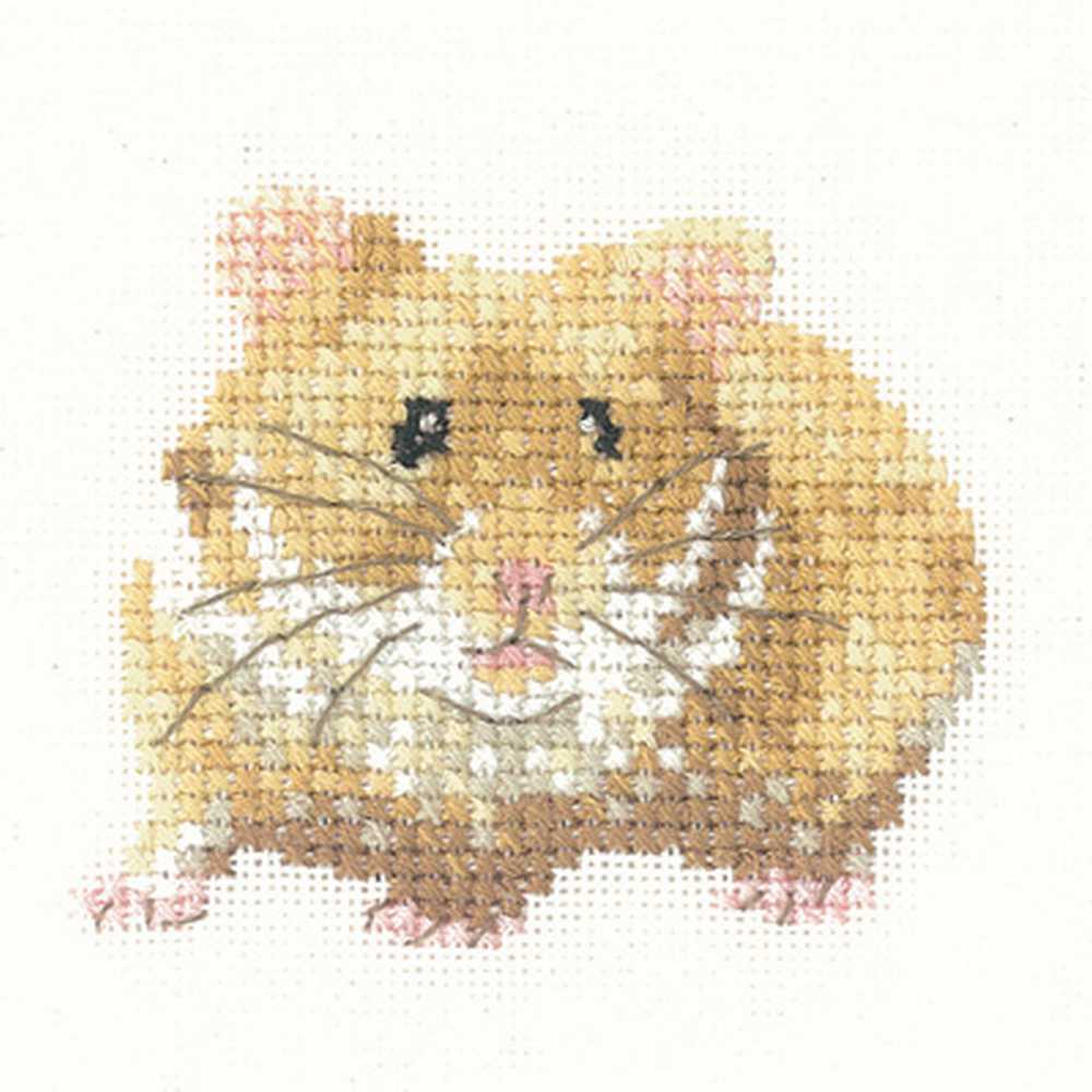 Hamster Cross Stitch Kit Heritage Crafts