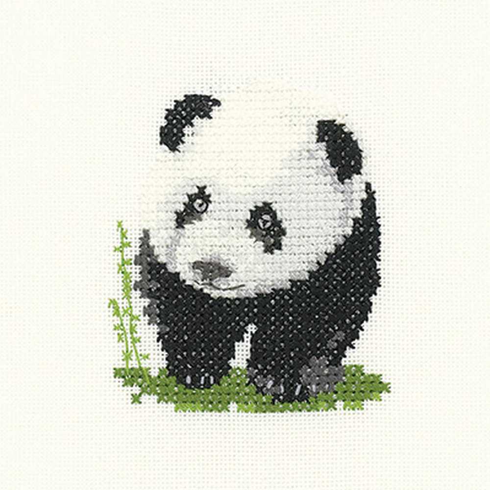 Panda Cross Stitch Kit Heritage Crafts