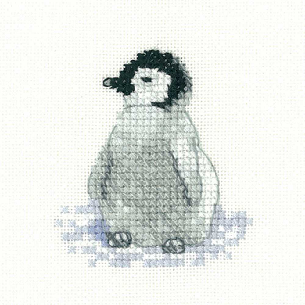Penguin Chick Cross Stitch Kit Heritage Crafts
