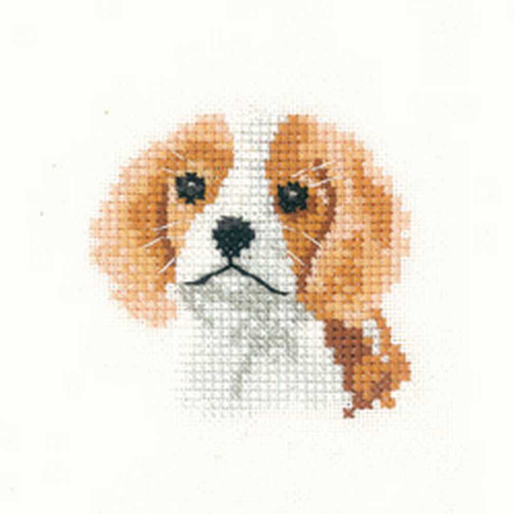 Spaniel Puppy Cross Stitch Kit Heritage Crafts
