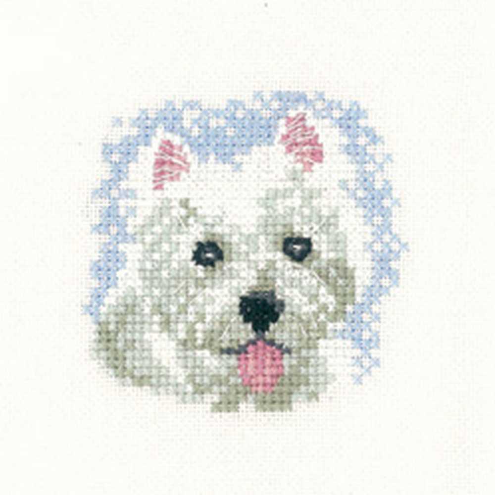 Westie Puppy Cross Stitch Kit Heritage Crafts