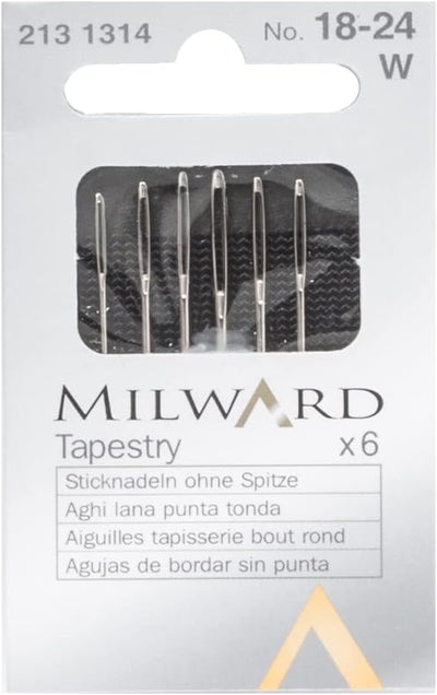 Milward Tapestry Needles Sz 18-24