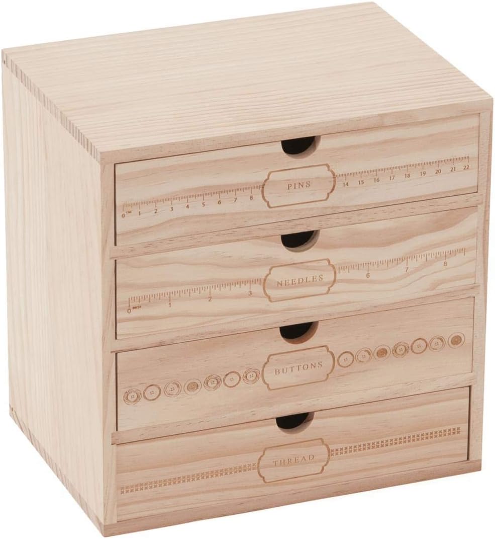 4 Drawer Sewing Notions Chest - Milward LAST ONE