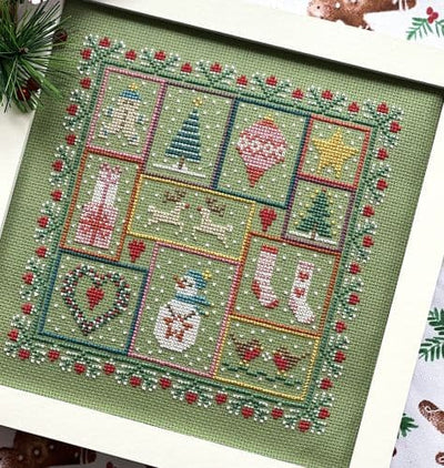 Mini Project Christmas Patchwork Cross Stitch Kit Historical Sampler Co