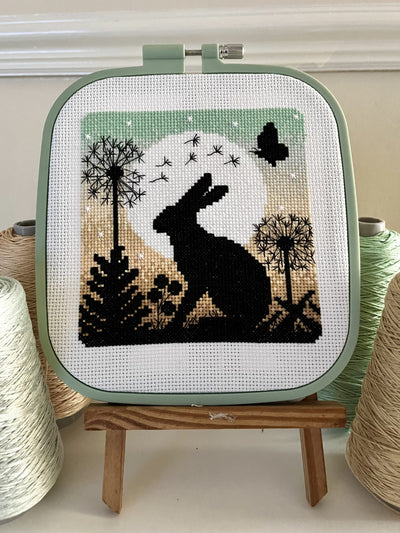 Moonlight Hare Cross Stitch Kit - Emma Louise Art Stitch