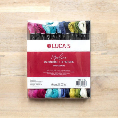 Bright Stranded Cotton Thread Skein Pack 25 ~ Luca S