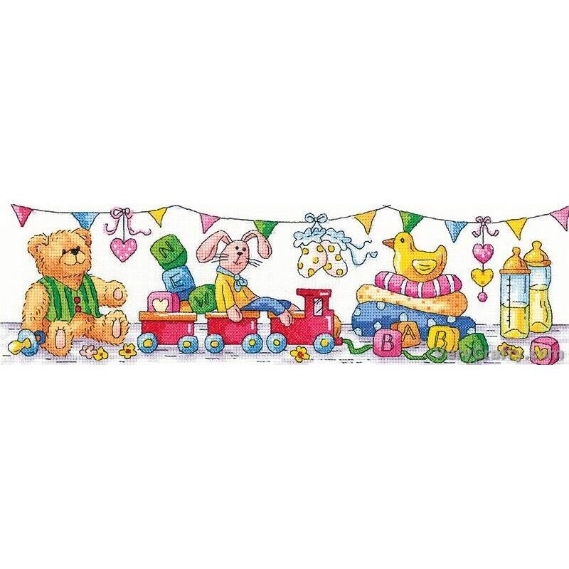 New Baby Cross Stitch Kit Heritage Crafts SALE