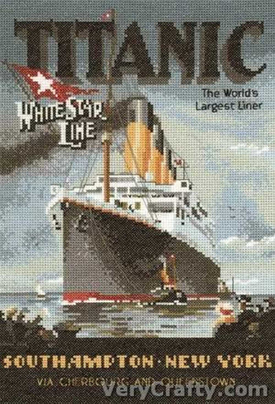 Titanic Cross Stitch Kit Heritage Crafts