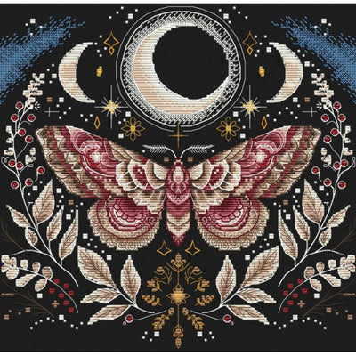 The Moth Cross Stitch Kit ~ AVA Stitch