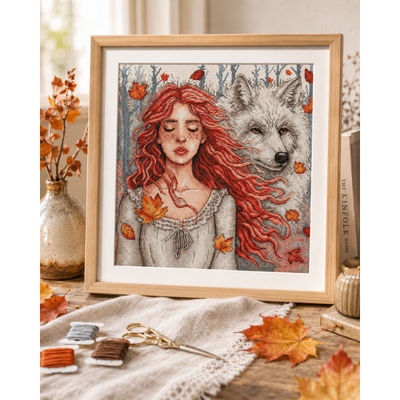 Autumnnal Silence Cross Stitch Kit ~ AVA Stitch