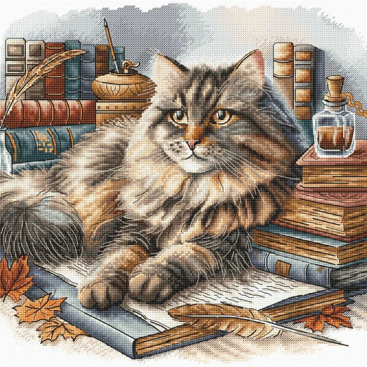 The Wise Cat Cross Stitch Kit ~ AVA Stitch