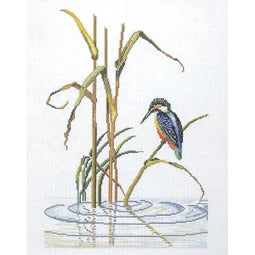 Kingfisher Ripples Cross Stitch Kit ~ Permin