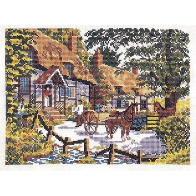 The Milkman Cross Stitch Kit ~ Permin