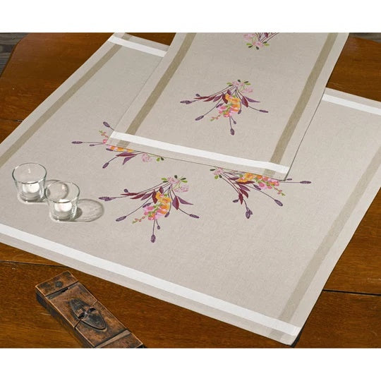 Dragon Flower Tablecloth Embroidery Kit ~ Permin