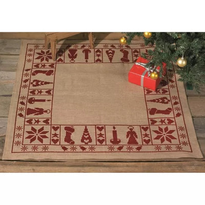 Christmas Spirit Tree Mat Cross Stitch Kit ~ Permin
