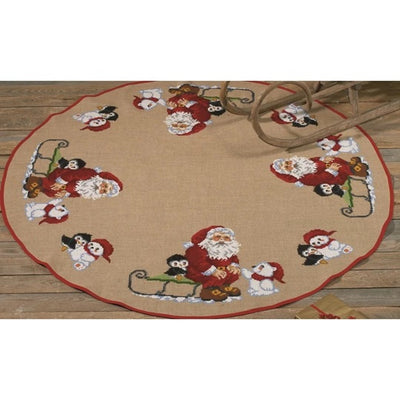 Northpole Mat / Tree Skirt 170cm Cross Stitch Kit ~ Permin