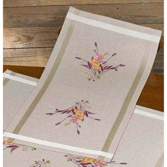 Dragon Flower Table Runner Embroidery Kit ~ Permin