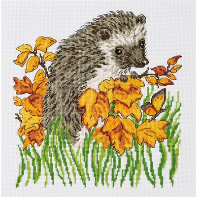 Hedgehog Cross Stitch Kit ~ Permin