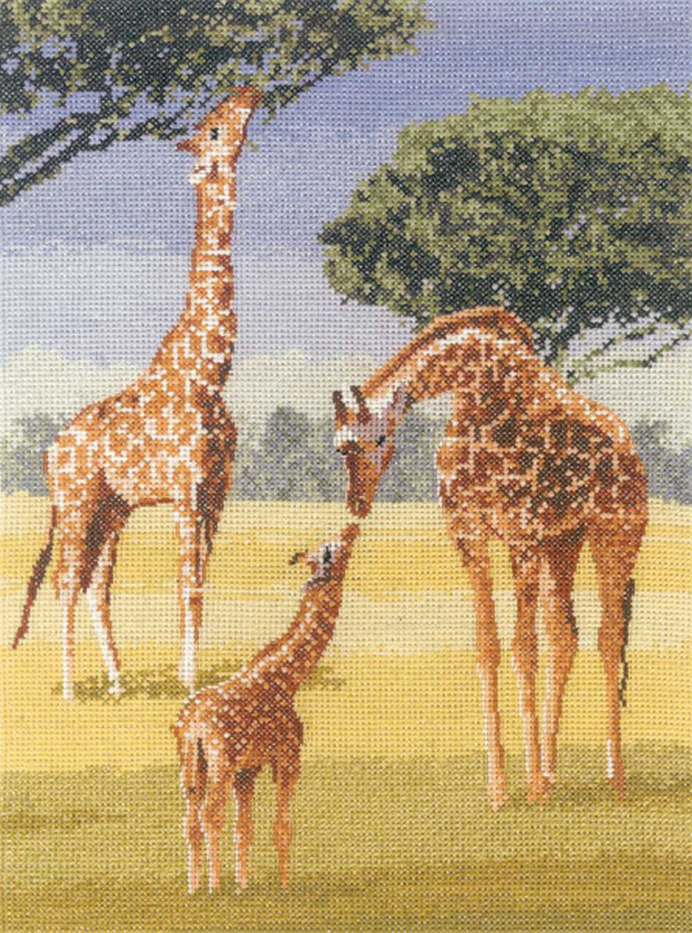 Giraffes John Clayton Power and Grace Cross Stitch CHART Heritage Crafts