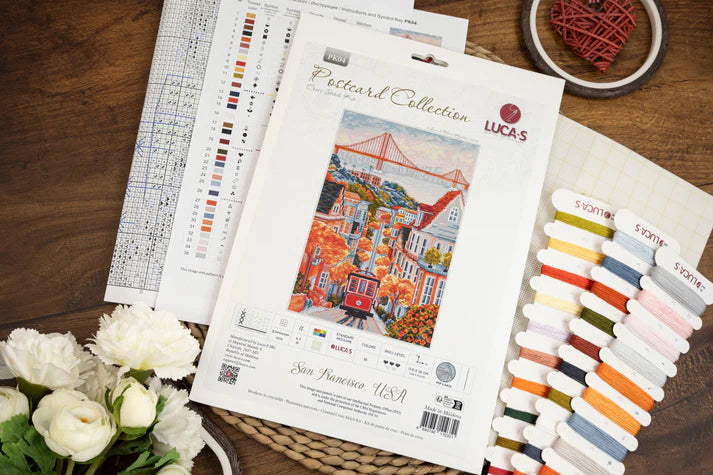 San Francisco Postcard Collection Cross Stitch Kit ~ Luca S