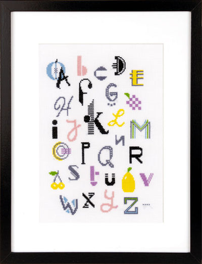 Modern Alphabet Cross Stitch Kit Vervaco SALE