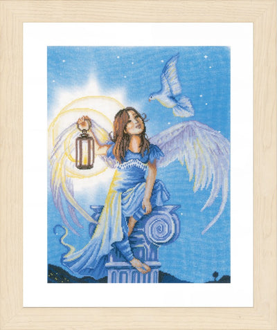 Angel in the Night Cross Stitch Kit ~ Lanarte SALE