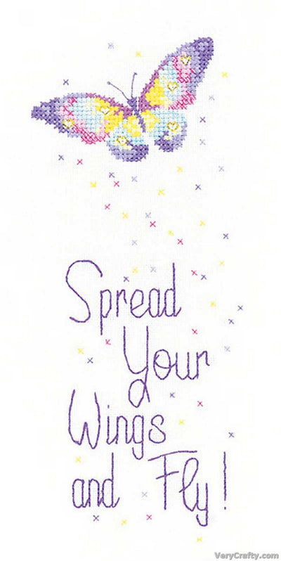Spread Your Wings Cross Stitch CHART Heritage Crafts