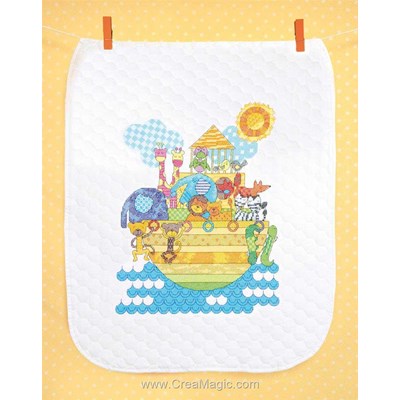 Noah's Animals Quilt Printed Cross Stitch Kit - Dimensions