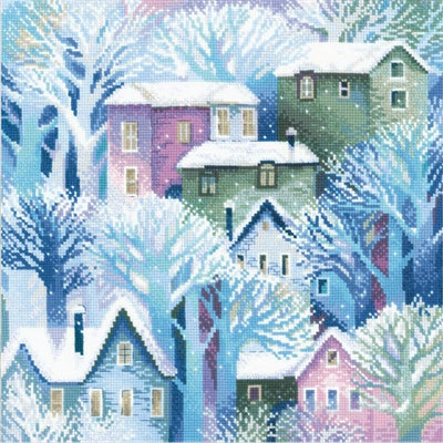 Town Panel/Cushion Cross Stitch Kit -RIOLIS