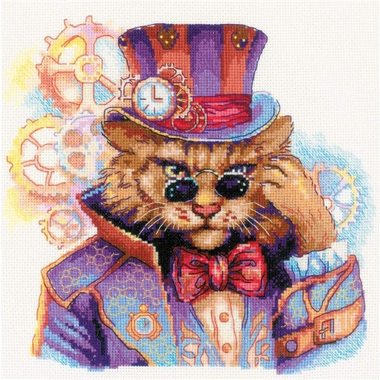 Riolis Cross Stitch Kit - Steampunk Cat