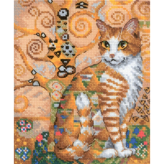 Riolis Cross Stitch Kit - Golden Cat SALE