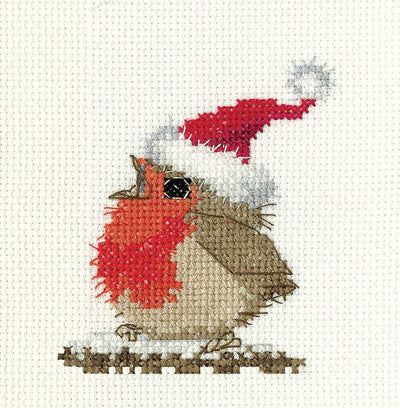 Festive Rowan Cross Stitch Kit - Heritage Crafts (Evenweave)